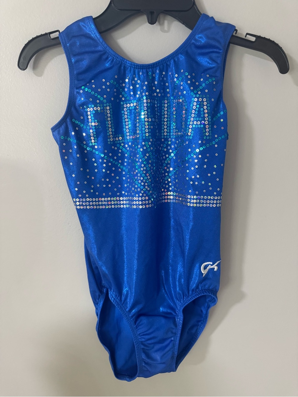 FLORIDA Royal Blue Sequin GK Gymnastics Leotard - AS